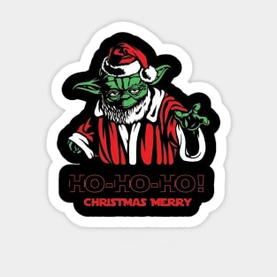 Yoda Ho-Ho-Hoi Christmas Merry Sticker